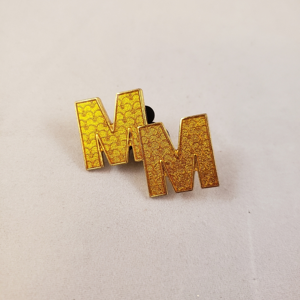 Disney Mickey Mouse M M Shape Pin